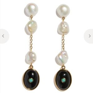 lizzie fortunato earrings black onyx